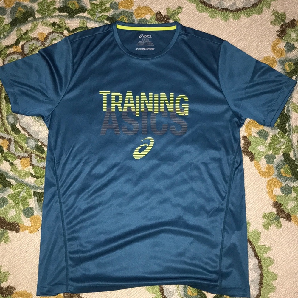 ASICS motion dry workout shirt